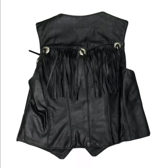 Vintage Park V Women’s Vest Size 16 Leather - Picture 4 of 5
